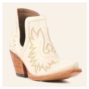 Ariat Women's Dixon Blanco Snip Toe Cowboy Booties, Size 10B